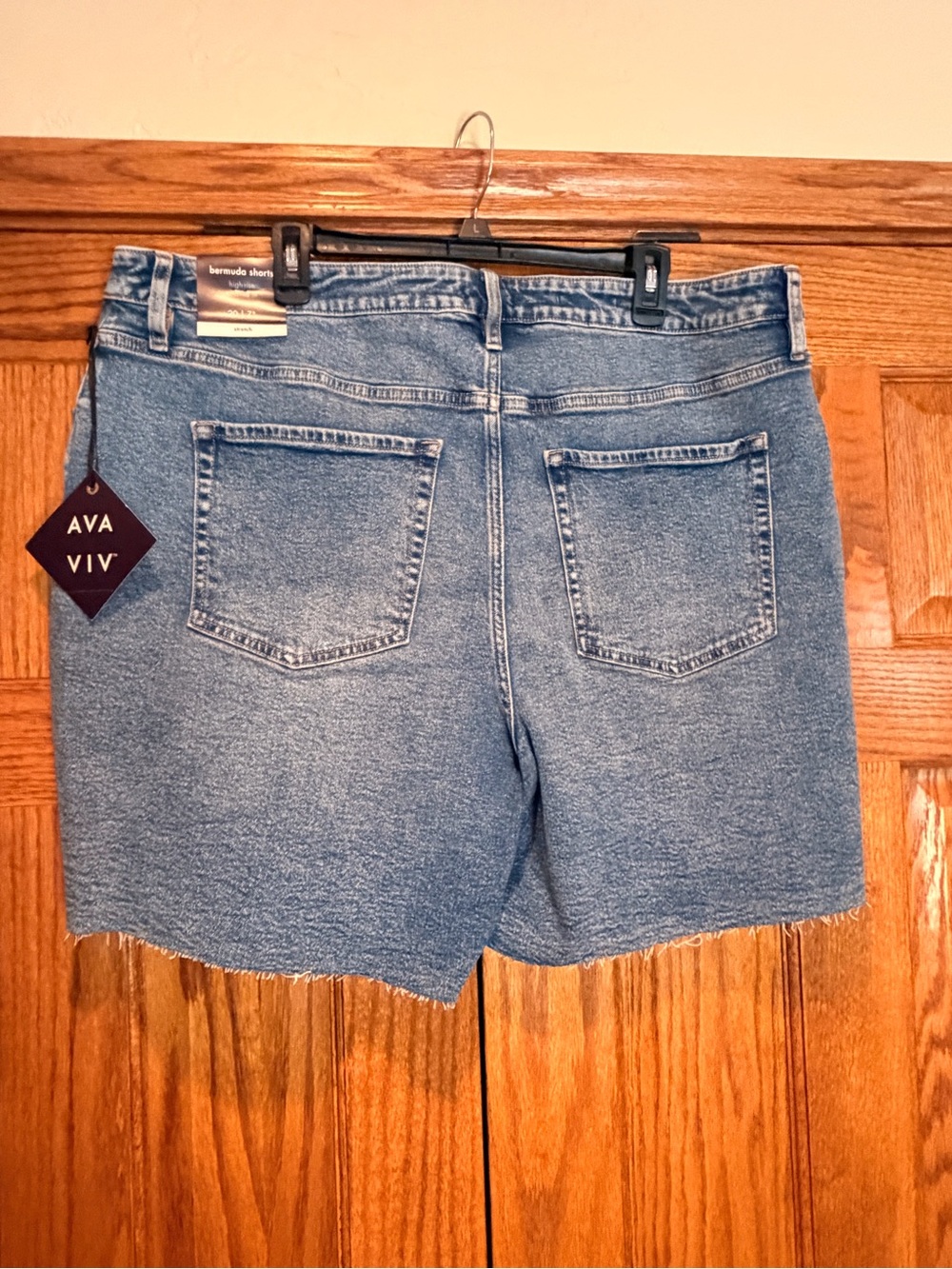 Ava & Viv Light Blue Denim Shorts NWT - Picture 2 of 8